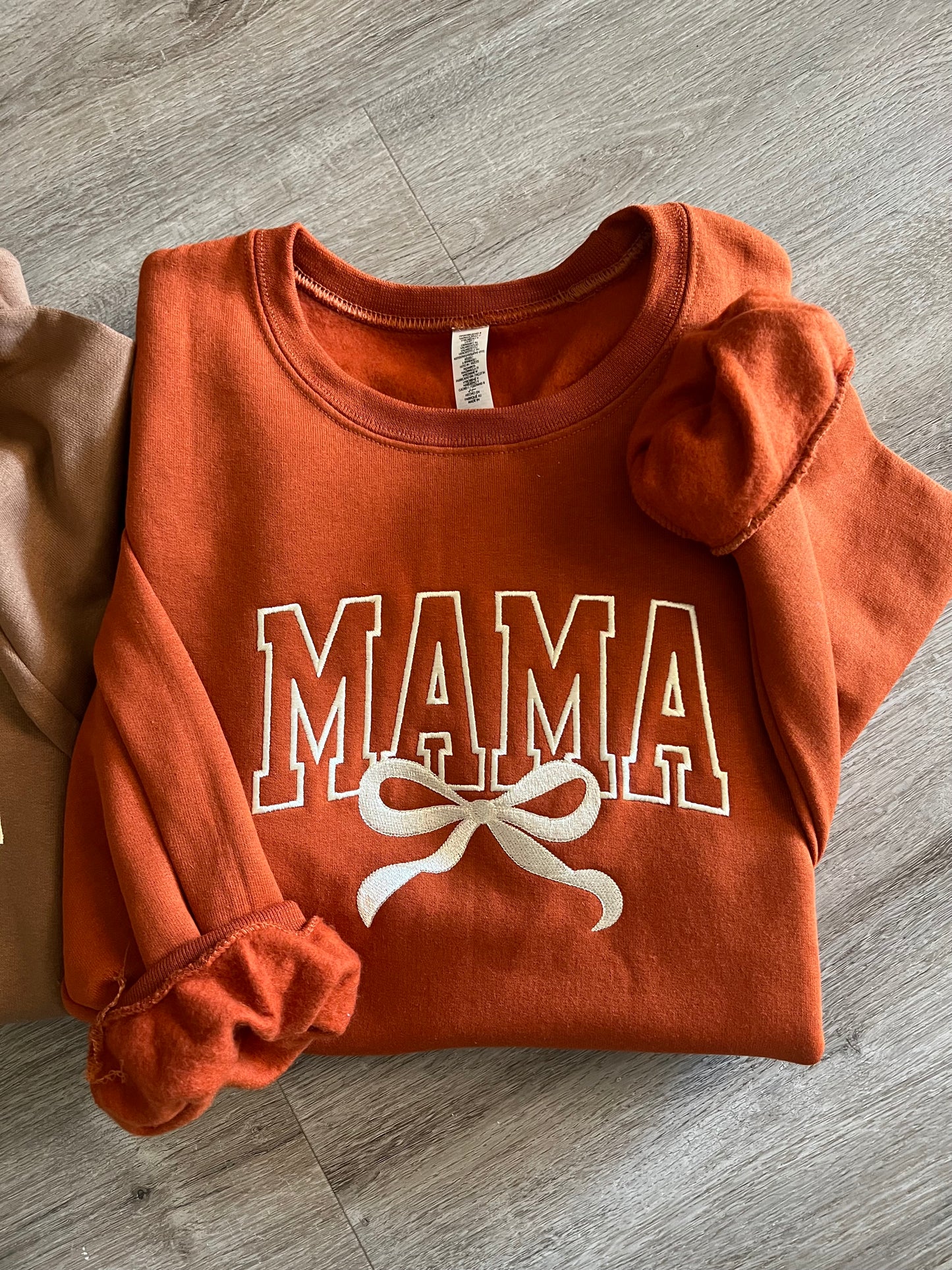 Fall Mama Embroidered Sweater Crewneck