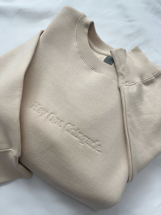 Adult Hay Que Chingarle Embroidered Sweater