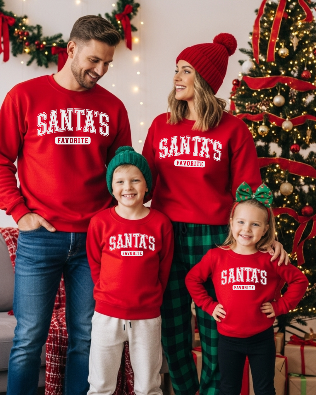 Santa's Favorite Family Sweaters