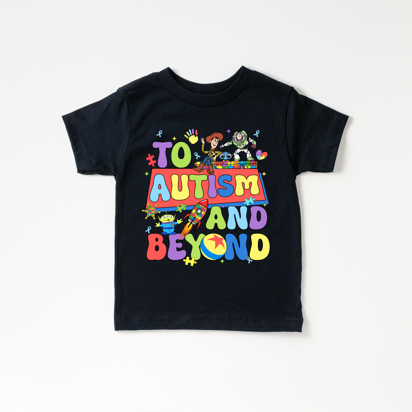 Toy story Autism Awareness kids graphic shirts