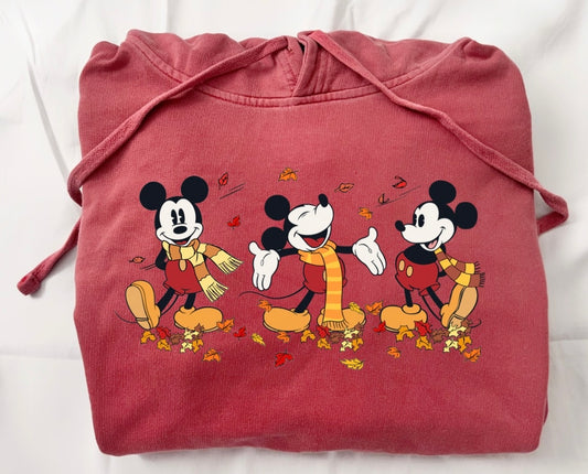Adult Vintage Fall Mickey Hoodie