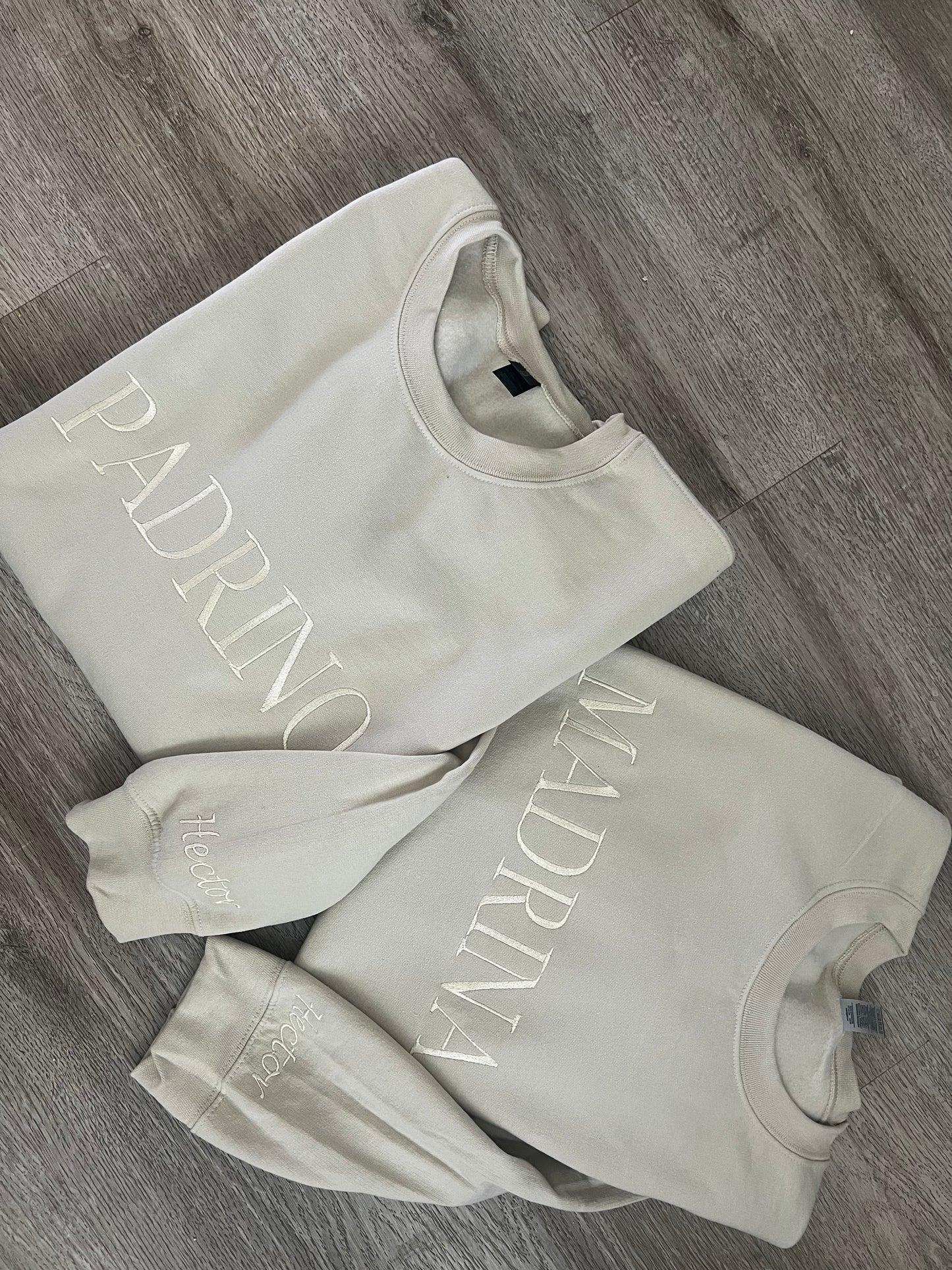Embroidered Personalized Godparent Sweater Crewneck
