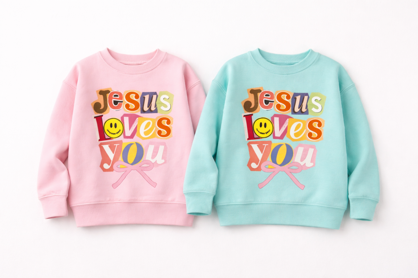 Toddler Jesus Love You Graphic Sweatshirt