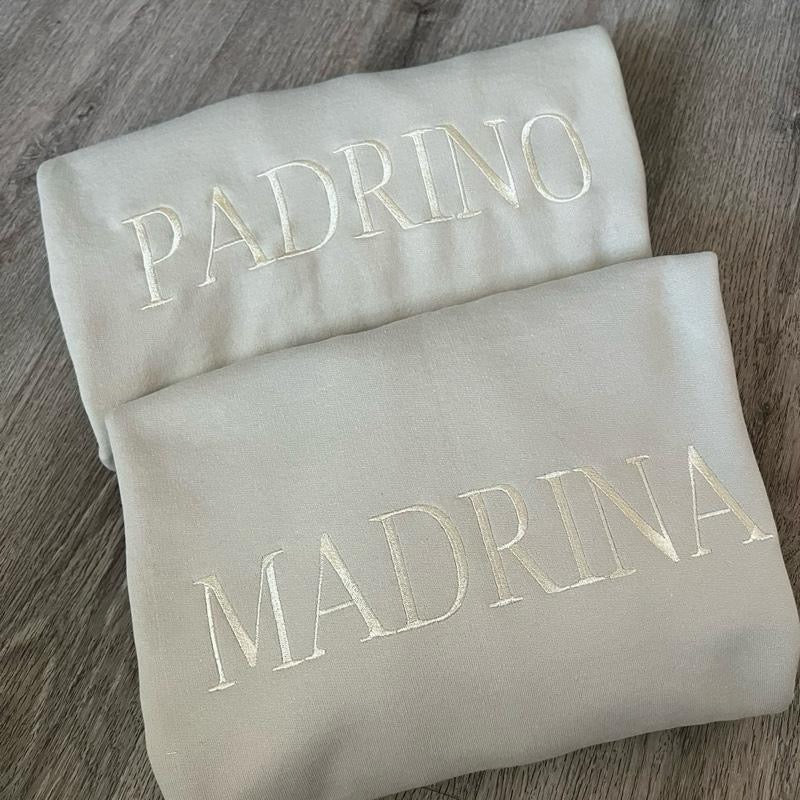 Embroidered Personalized Godparent Sweater Crewneck