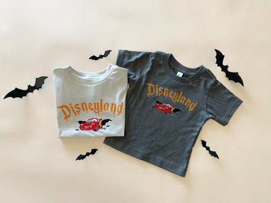 Kids Spooky Disneyland McQueen Shirts