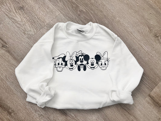 Adult  Mickey and friends Crewneck
